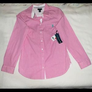 Stretch Poplin Woven Shirt U.S polo